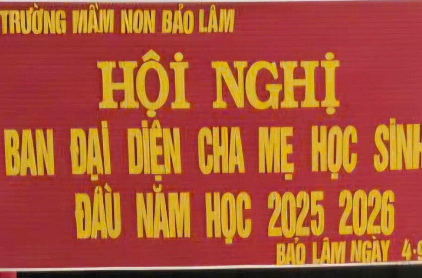  HỘI NGHỊ BAN ĐẠI DIỆN CHA MẸ HỌC SINH ĐẦU NĂM HỌC 2025-2026