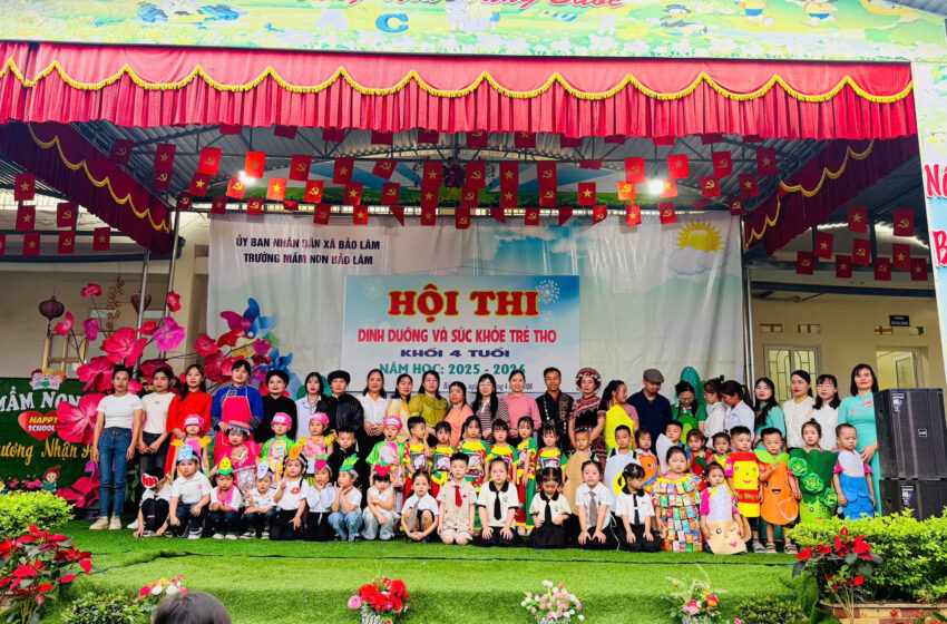  HỘI THI “DINH DƯỠNG VÀ SỨC KHỎE TRẺ THƠ” KHỐI 4 TUỔI. NĂM HỌC 2025-2026